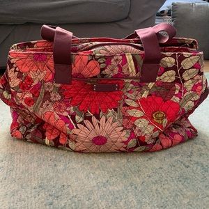 Vera Bradley Floral Laptop Travel Tote